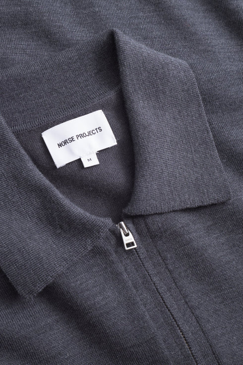 NORSE PROJECTS TECH MERINO CREPE POLO